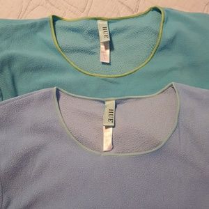 HUE 2 bundle pajama tops