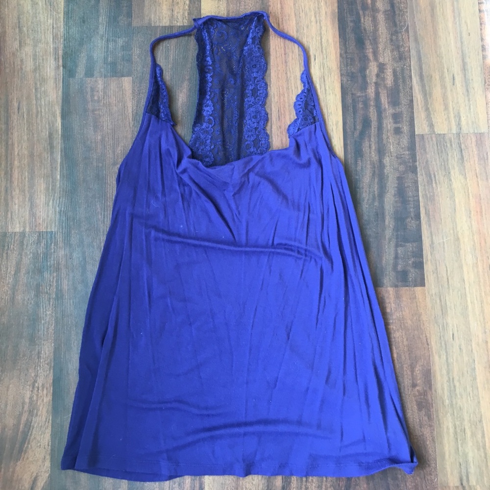 Lace detail tank top