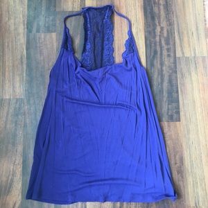 Lace detail tank top