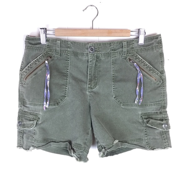 Free People Pants - Free People Vintage Utility Cargo Cutoff Shorts 12