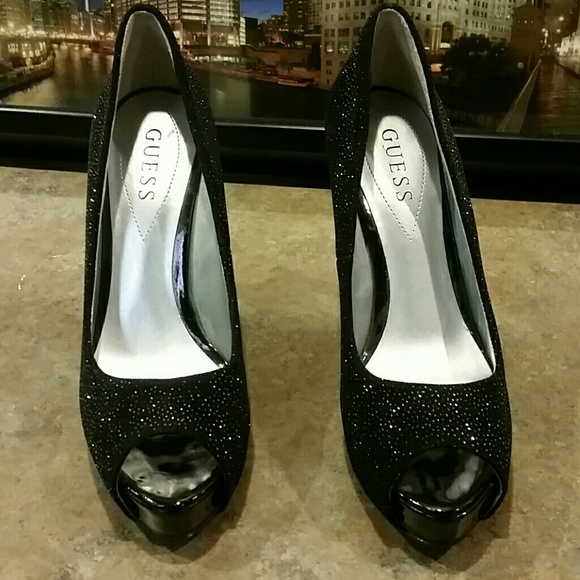 Guess Shoes - Sexy Heels ,Sequins 5 Inch Rise