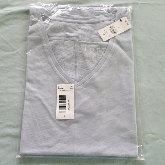 LOFT Tops - NWT Loft Vintage V-Neck Tee - L