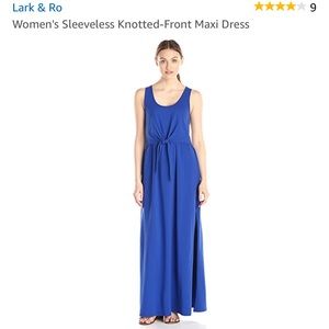 Lark & Ro Sleeveless Maxi Dress - S - Cobalt Blue