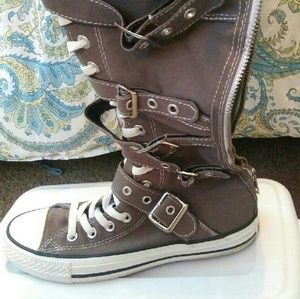 Knee high converse sneakers