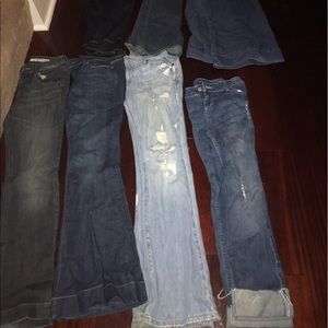 Lot of designer jeans