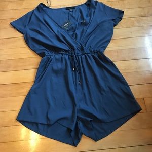 NWT Grey blue romper
