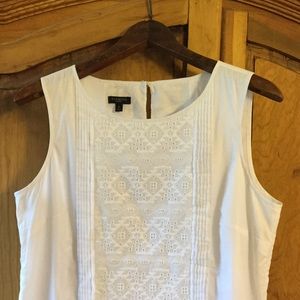 Talbots Eyelet Sleeveless Top