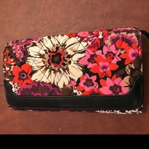 Vera Bradley Leather Trimmed Wallet