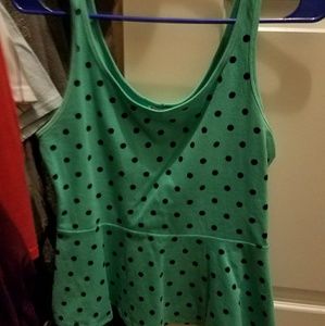 Peplum tank top