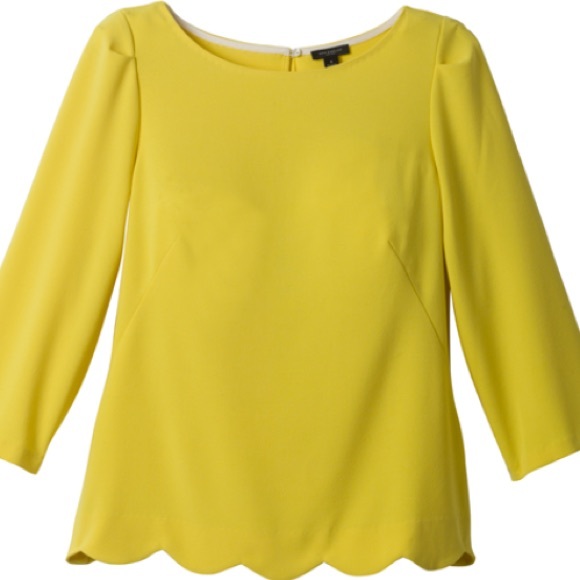 ann taylor yellow top