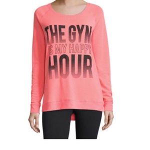 Petite 'The Gym Is My Happy Hour' Sweatshirt