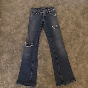 Hudson Boot Cut Ripped Jeans