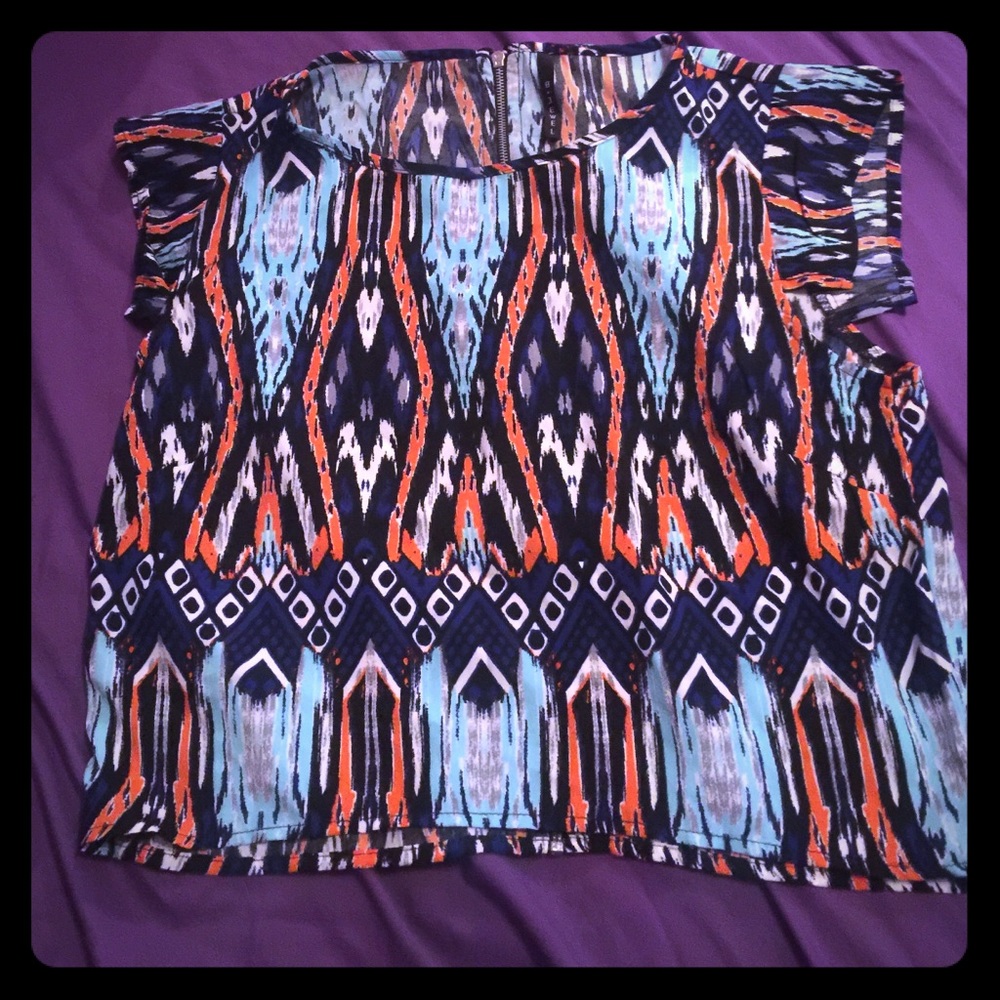 Silky material shirt