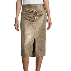 Colonial Tan Pencil Skirt
