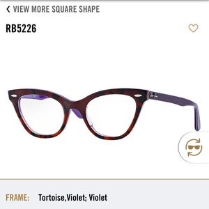 Rayban cat eye Havana frames