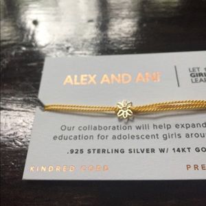 Alex and Ani Precious Metals Flower Bracelet