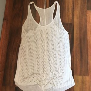 White sparkle tank