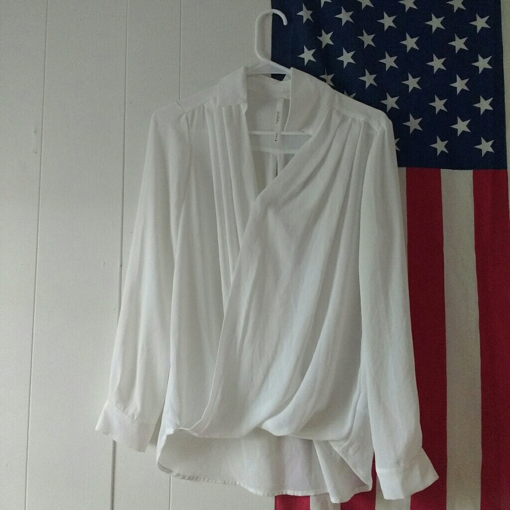 Drapey white shirt