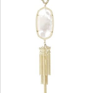 Kendra Scott Rayne necklace- mother of pearl/gold
