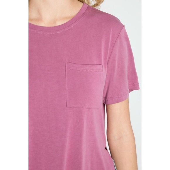 >>LAST<< Gotta Have It Hi-Low Slit Top - Mauve - Picture 4 of 6