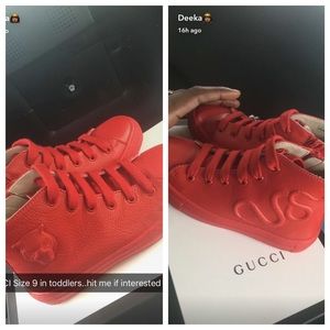 Authentic Gucci toddlers size 9 never worn no box