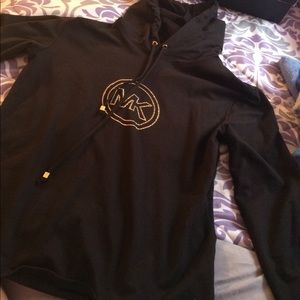 michael kors thin long sleeve hoodie