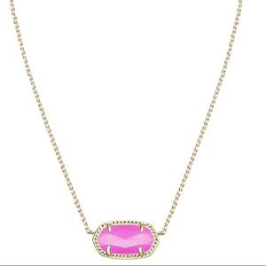 NWOT Kendra Scott Elisa necklace magenta pink !