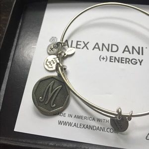 Alex and Ani "M" Charm Bracelet