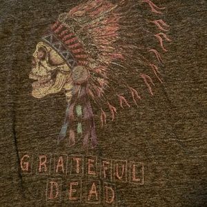 Grateful Dead Indian head dress skull shirt