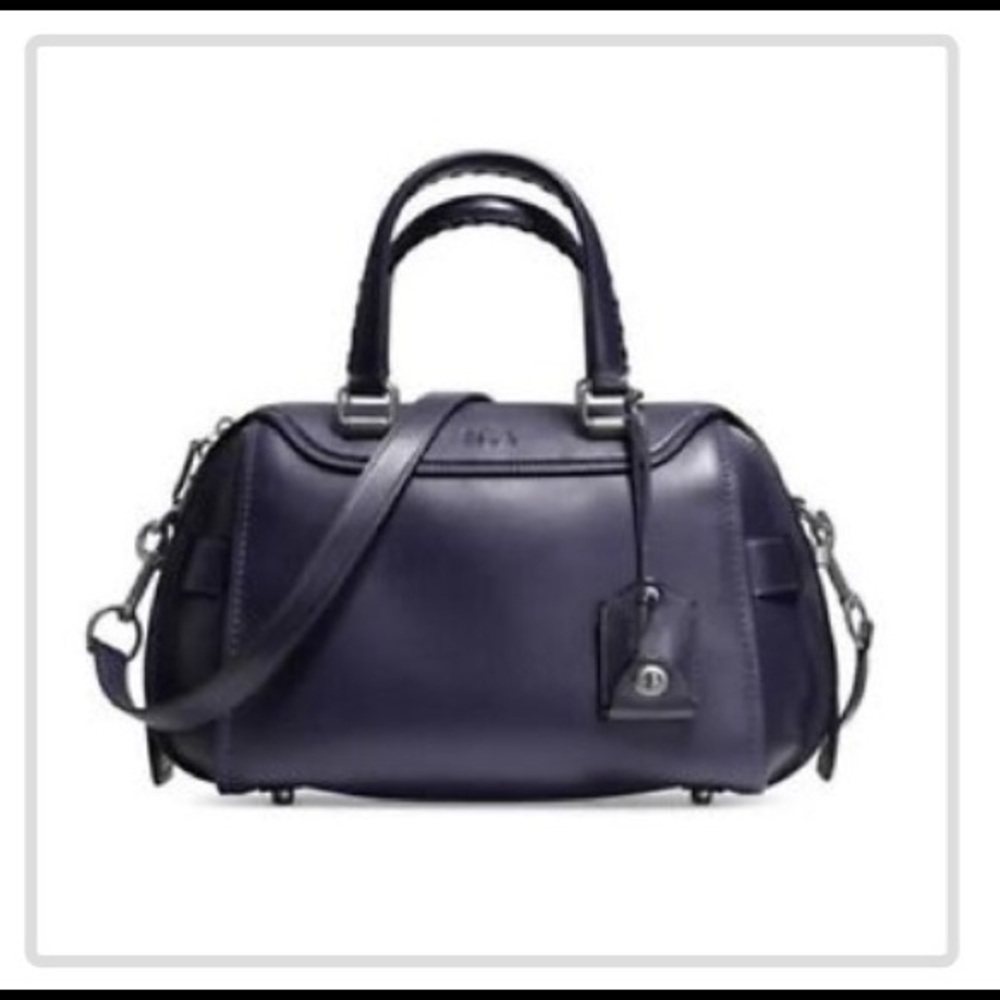 New with tags Blue Coach Ace Satchel Leather