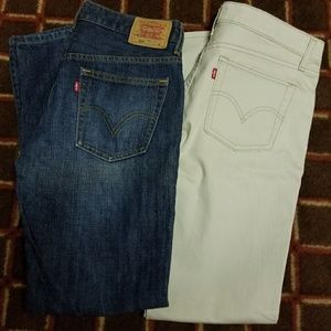 Levis 8/9 khakis and jeans
