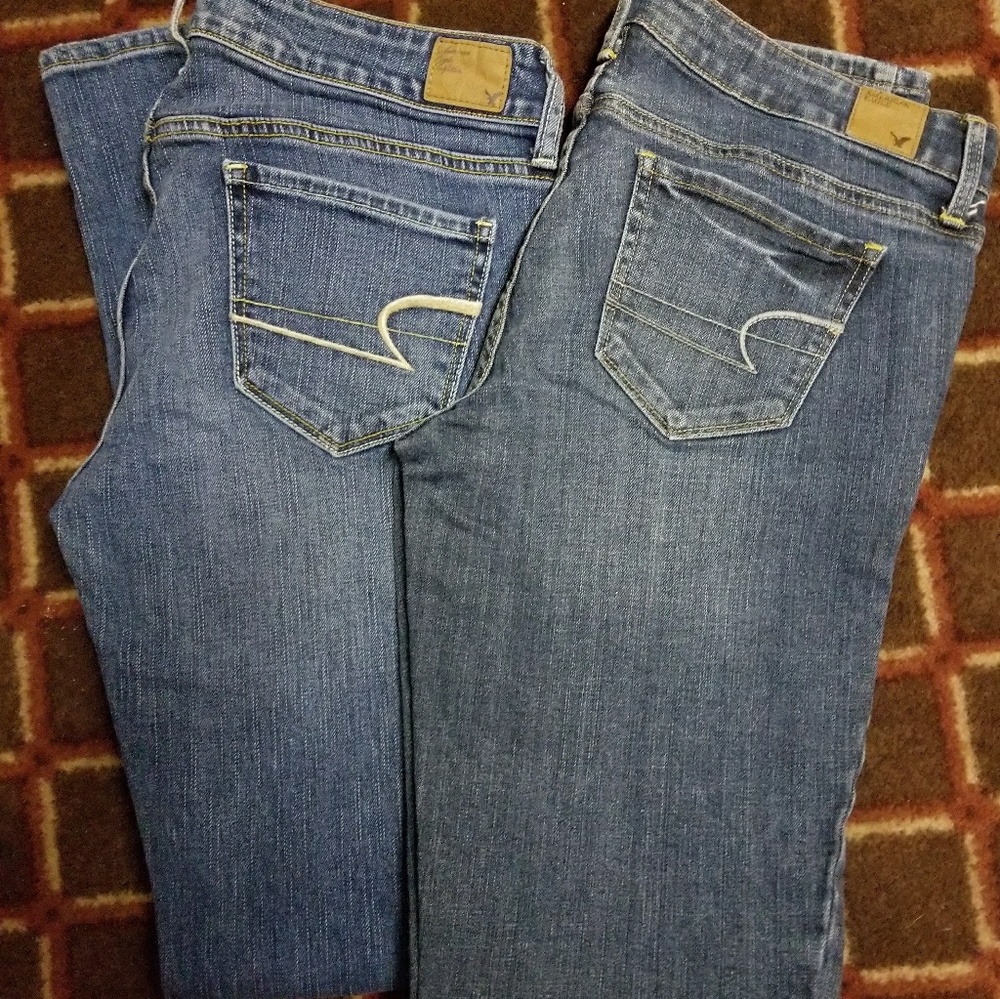 American Eagle stretch skinny size 8 reg & long