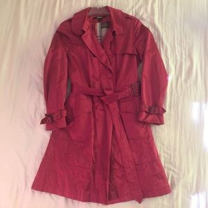 DKNY Metallic Satin Trench Coat