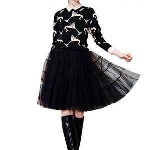 Alice and Olivia Darcy Tiered Tulle skirt