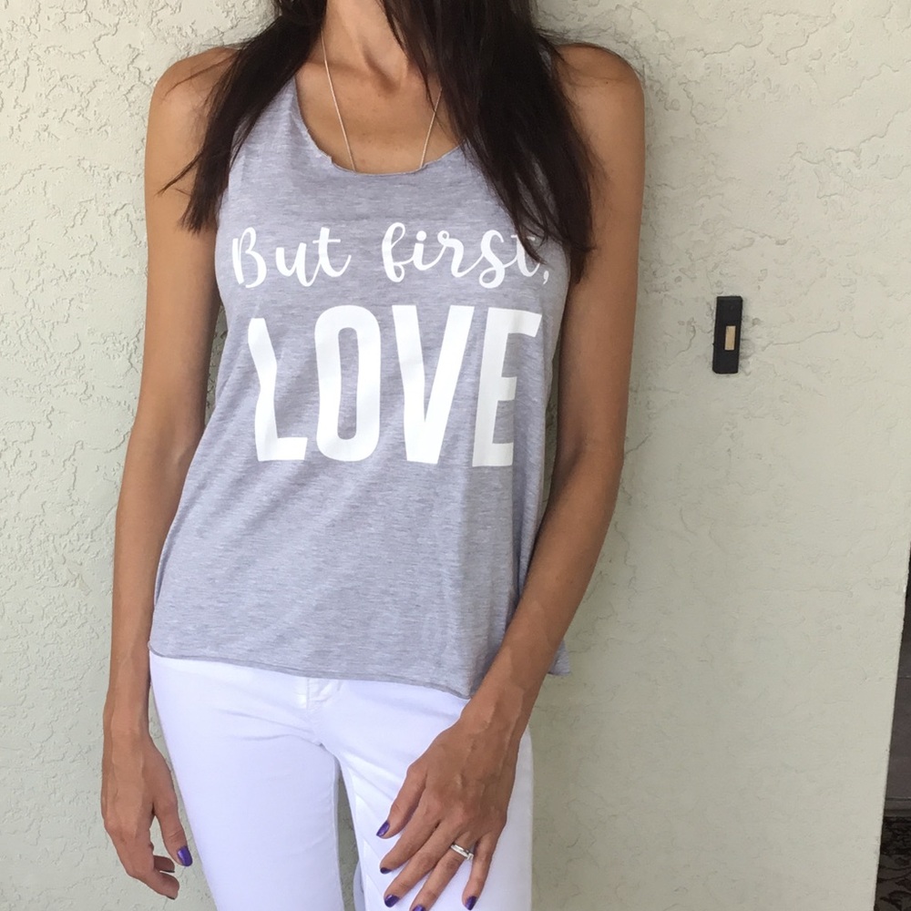 But First Love Tank Large - Picture 4 of 4