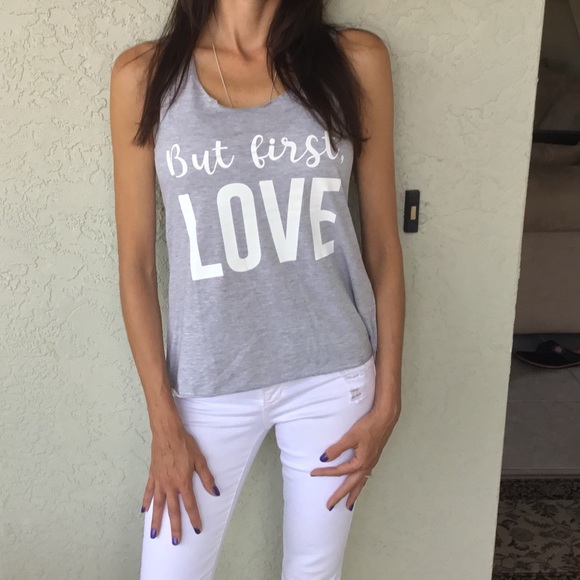 But First Love Tank Large - Picture 3 of 4