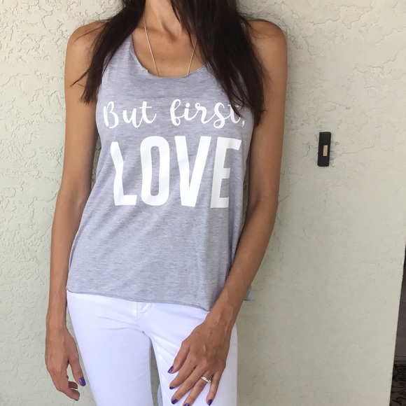 But First Love Tank Large - Picture 4 of 4