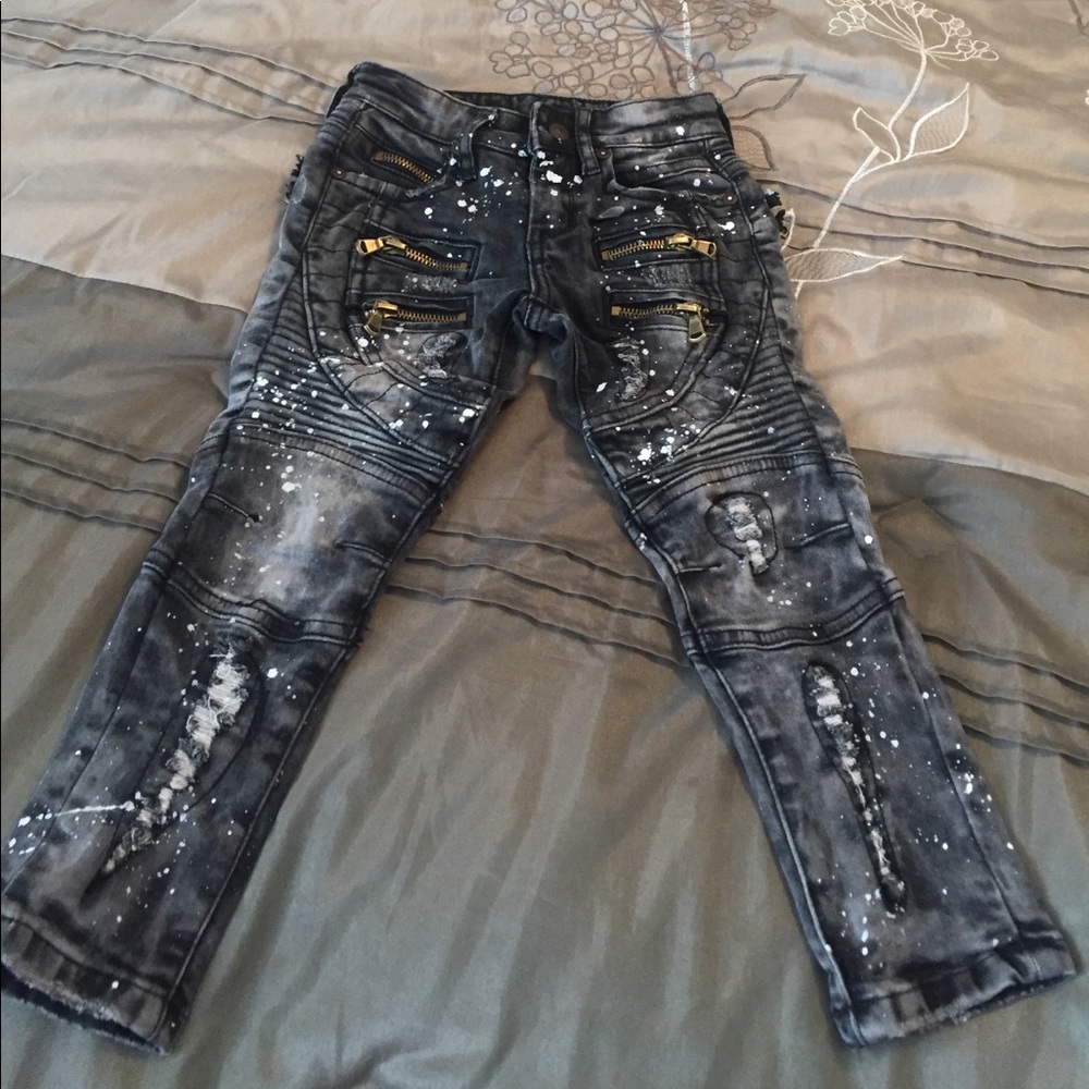 black/gray ROCKSTAR jeans for toddler size 3T