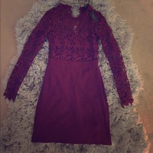 ROMEO + JULIET couture maroon dress!