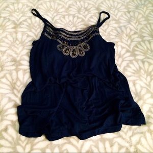 Beaded Tank ⚫️⬛️♠️