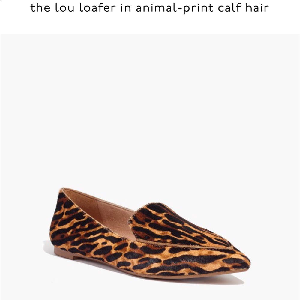 Madewell Lou Loafer in Leopard