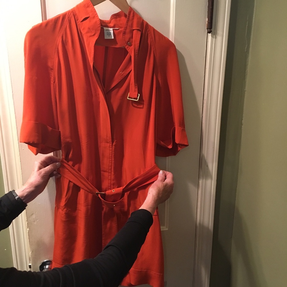 Diane Von Furstenberg Orange Dress