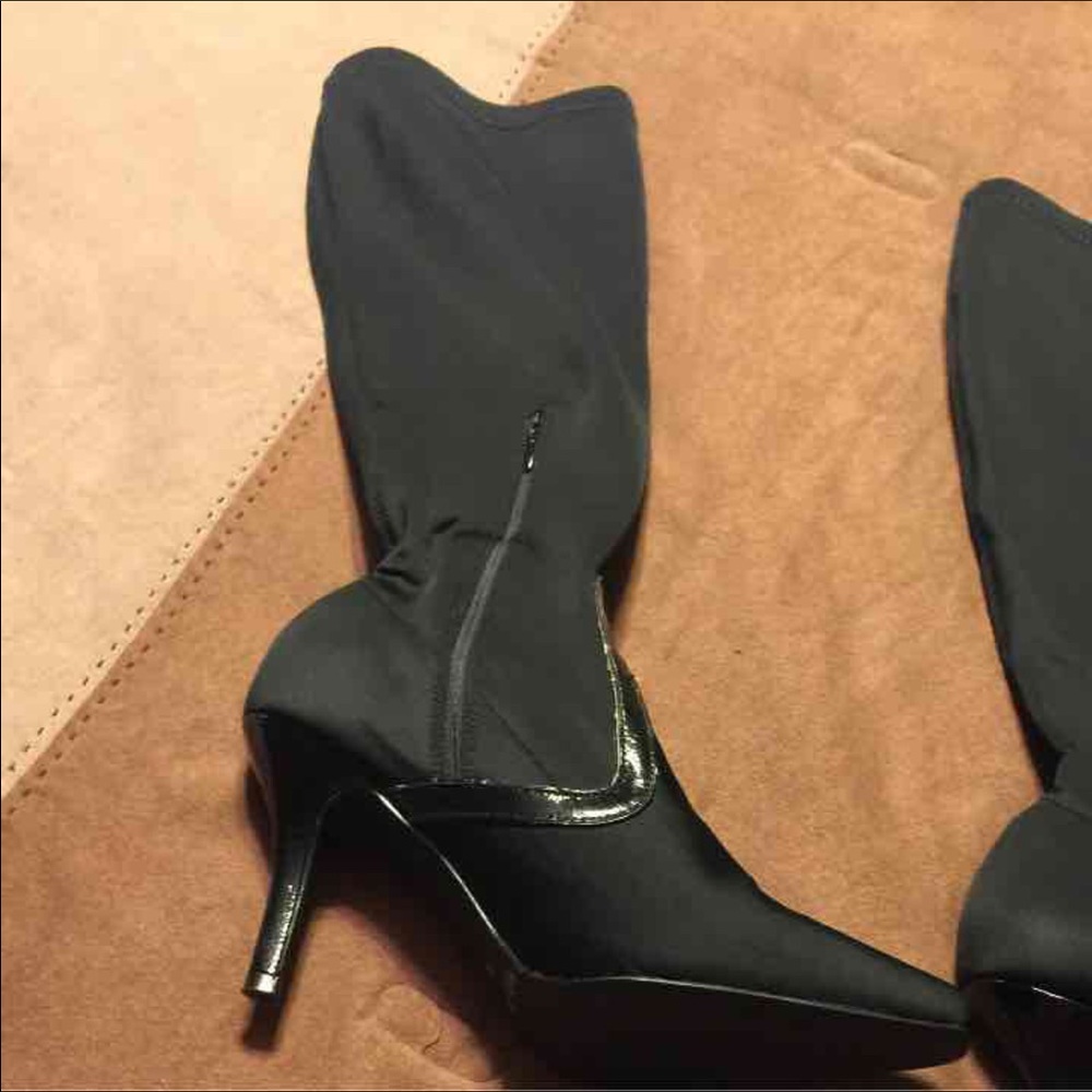 Black Thigh high Heels 7 1/2