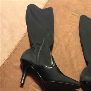 Black Thigh high Heels 7 1/2