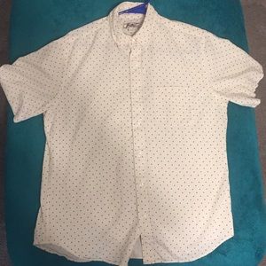 J.crew Wallace and Barnes blue dot button up