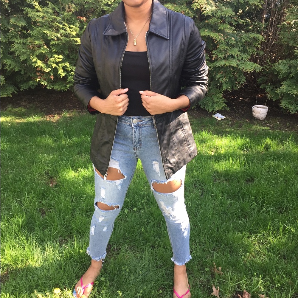 Sale!! Black Leather Jacket😎