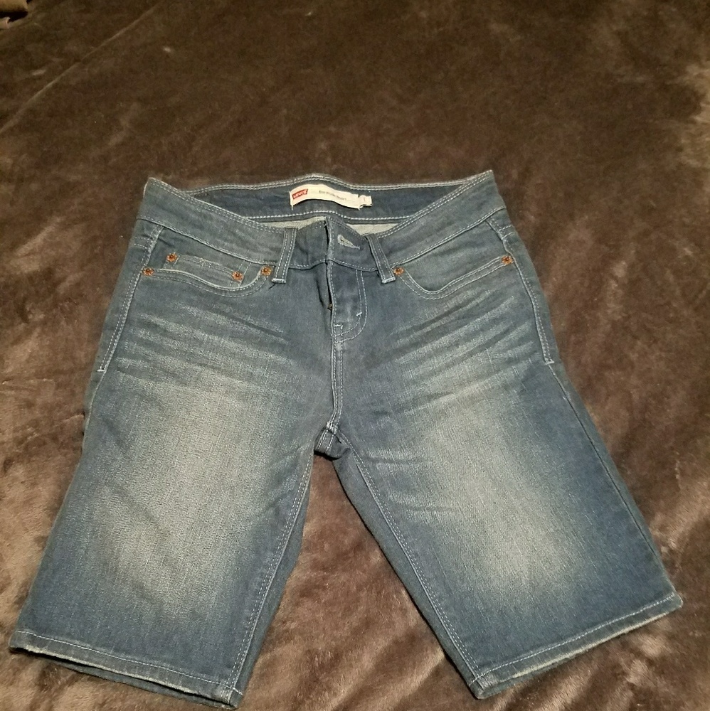 Denim Bermuda shorts