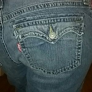 Jeans - model is 5'7