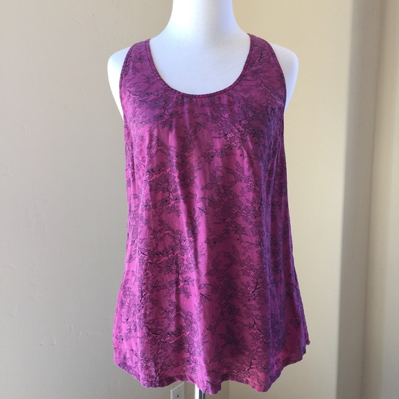 Joie Silk Alicia Racerback Tank Top in Pink - Picture 2 of 8