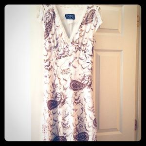 Paisley short sleeved dress